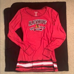 Super soft &cute Reebok Blackhawks Tee